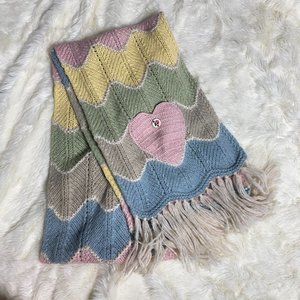 LoveShackFancy Evie Scarf Rainbow